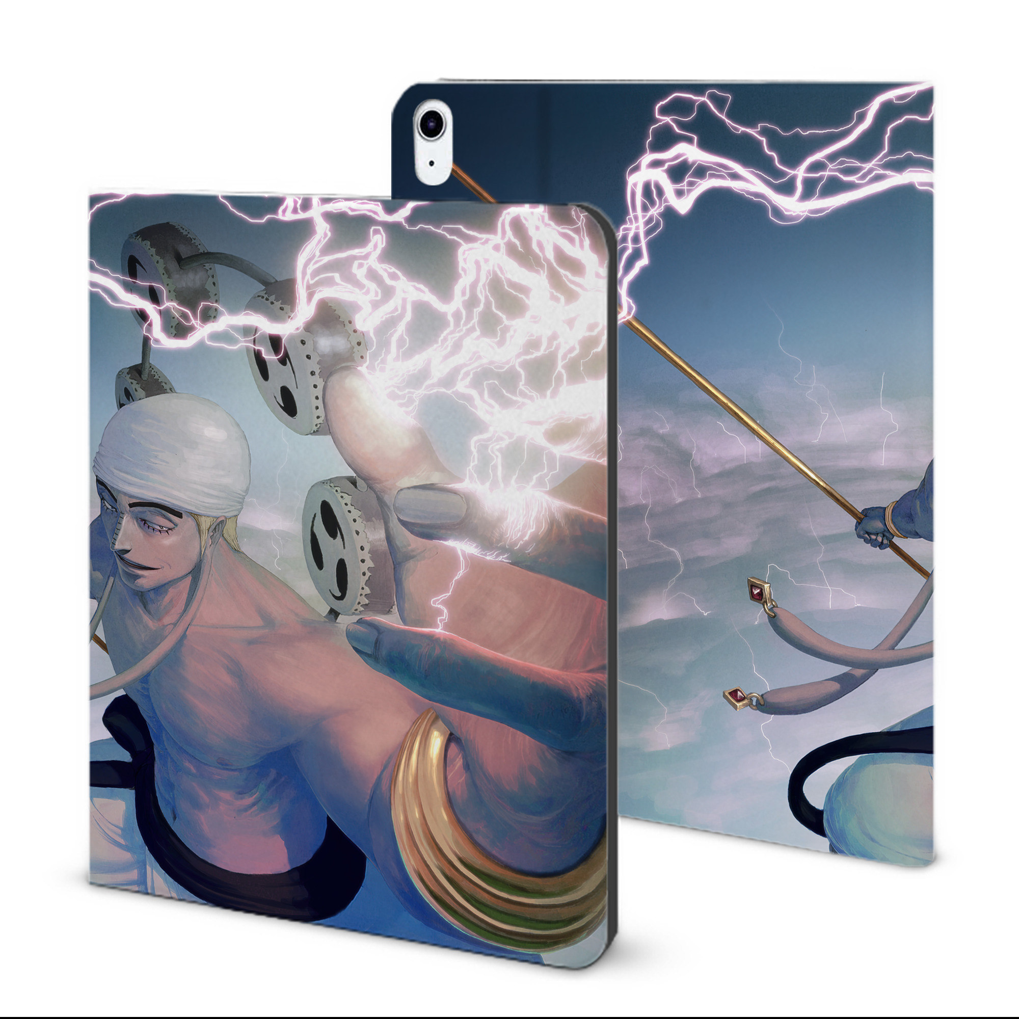 ワンピース ONE PIECE IPad ケース ブック型 PUレザー TPU 耐衝撃 軽量 薄型 ペン収納なし 全面保護 IPad 各モデル対応